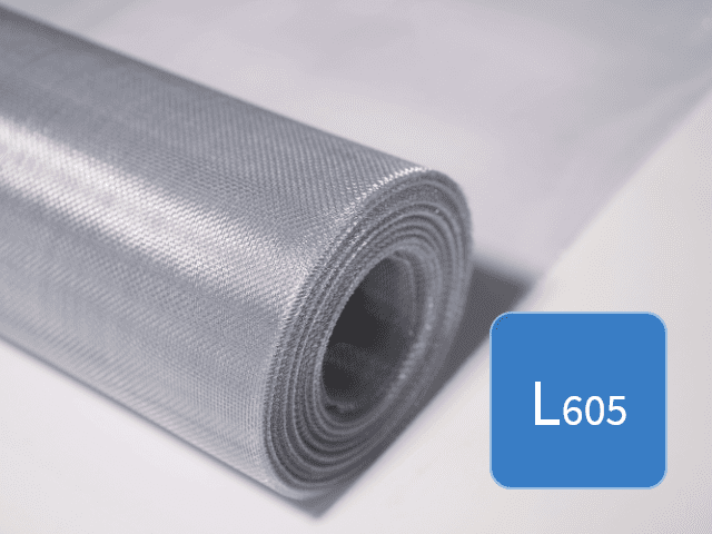 A roll of L605 woven mesh